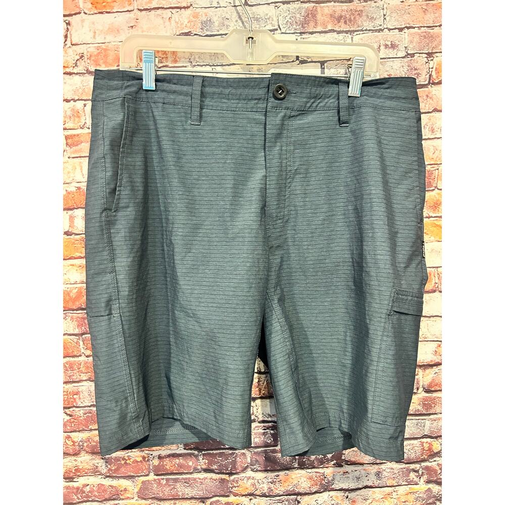 O’Neill crossover board shorts blue striped men’s size 34
